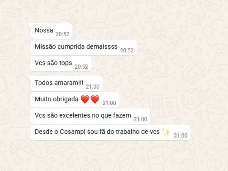 Depoimento de cliente